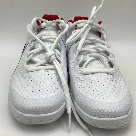 Nike Air Zoom Resistance Tennis White Red Sz 9